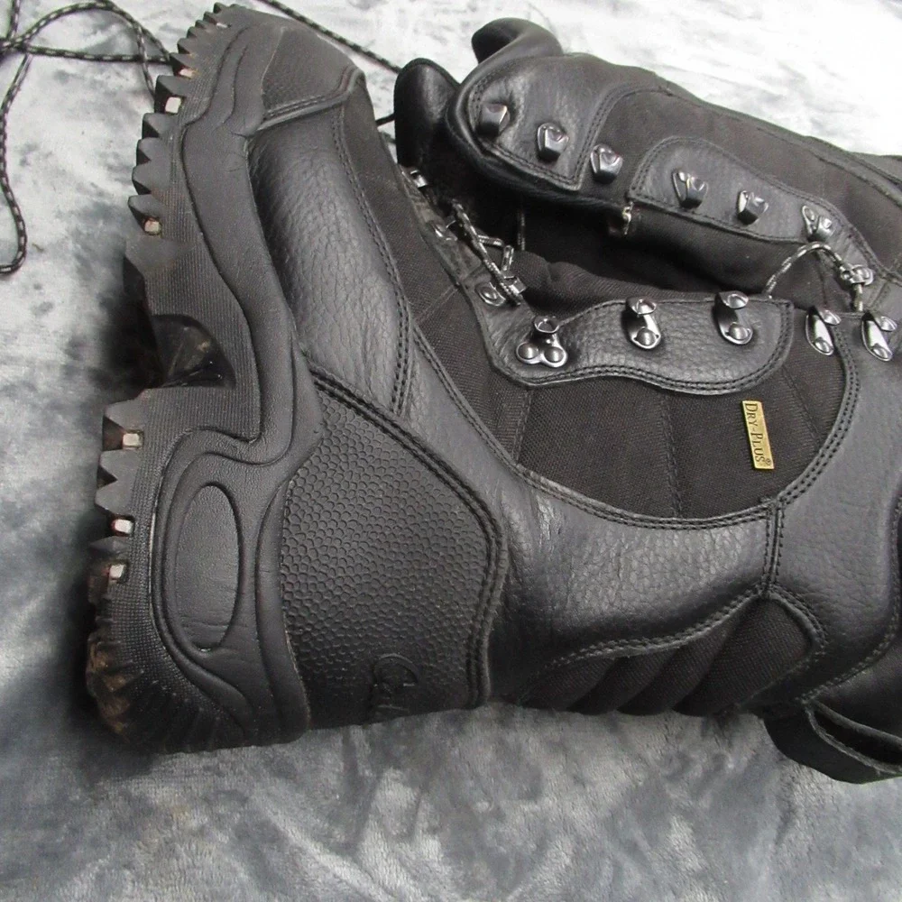 Cabelas Mens Boots 9D Black‎ Leather Insulated Winter Hunting Waterproof Rugged